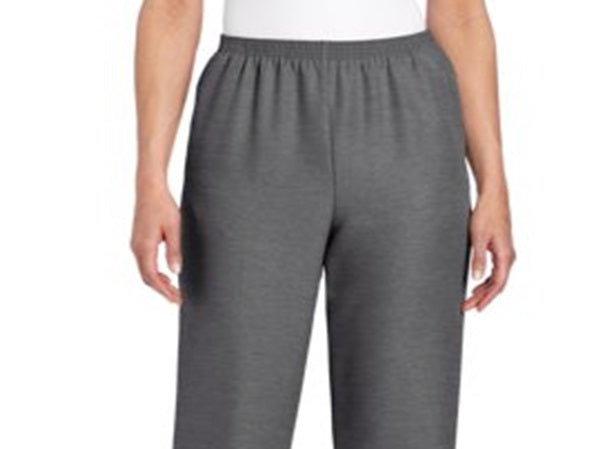 Calça reta feminina Alfred Dunner Classics, cinza, tamanho 18