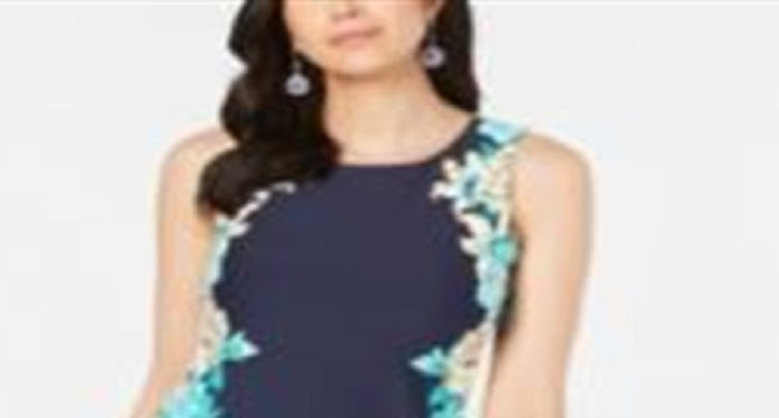 Vestido feminino com estampa floral Charter Club azul tamanho pequeno pequeno