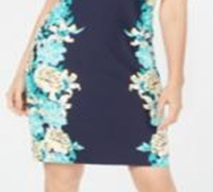 Vestido feminino com estampa floral Charter Club azul tamanho pequeno pequeno