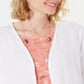 Top quimono feminino de algodão com acabamento em borla Style &amp; Co, branco, tamanho médio