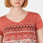Camiseta feminina gráfica Style &amp; Co, coral, tamanho pequeno M