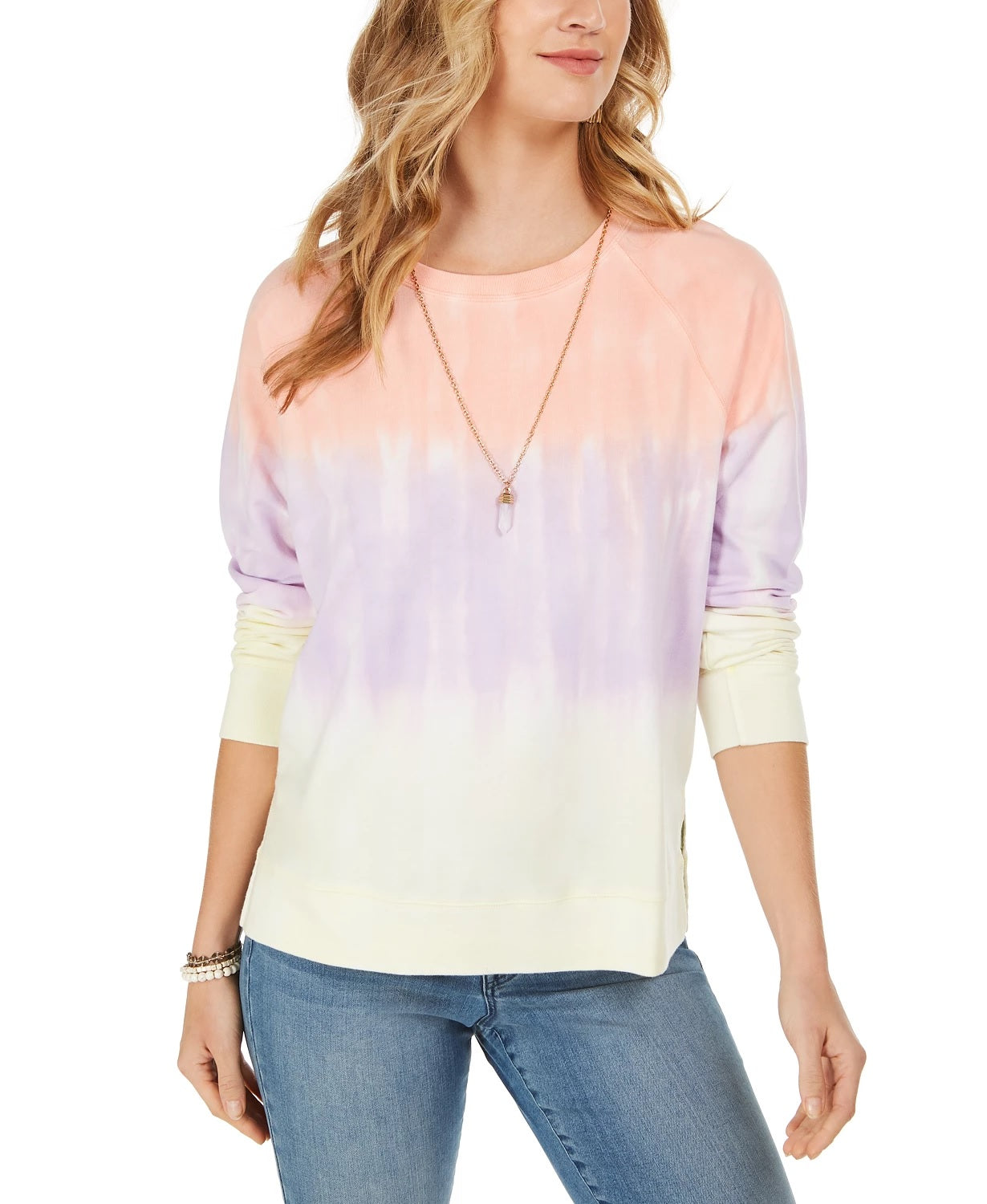 Moletom feminino tie-dye Style &amp; Co, vários tamanhos, XXG