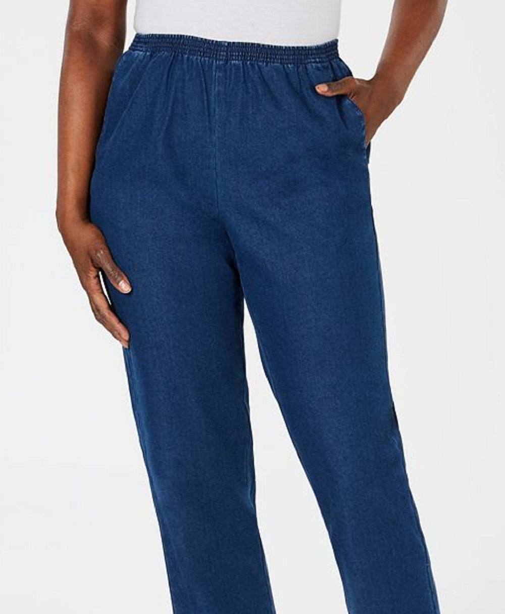 Calça jeans feminina Karen Scott, azul, tamanho pequeno