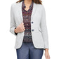 Terno feminino Tommy Hilfiger, Blazer empresarial separado, cinza, tamanho 16