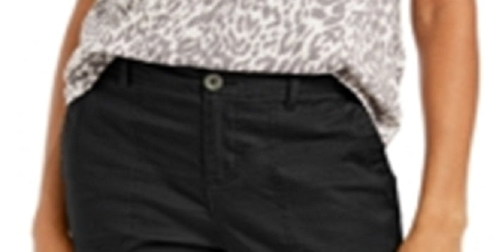 Bermuda feminina Style &amp; Co preta tamanho 6