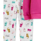 Conjunto Carter's Infantil para Meninas, 2 Peças, Blusa de Gato e Leggings com Estampa de Gato, Roxo, Tamanho 4T, SLIM