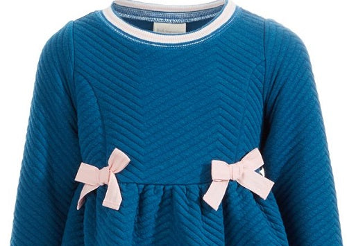 Vestido acolchoado infantil First Impressions para meninas, azul, tamanho 24 meses