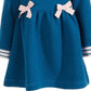 Vestido acolchoado infantil First Impressions para meninas, azul, tamanho 24 meses