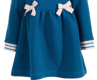 Vestido acolchoado infantil First Impressions para meninas, azul, tamanho 24 meses