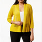 Cardigan feminino Alfani com frente aberta, escolha amarelo, tamanho pequeno G