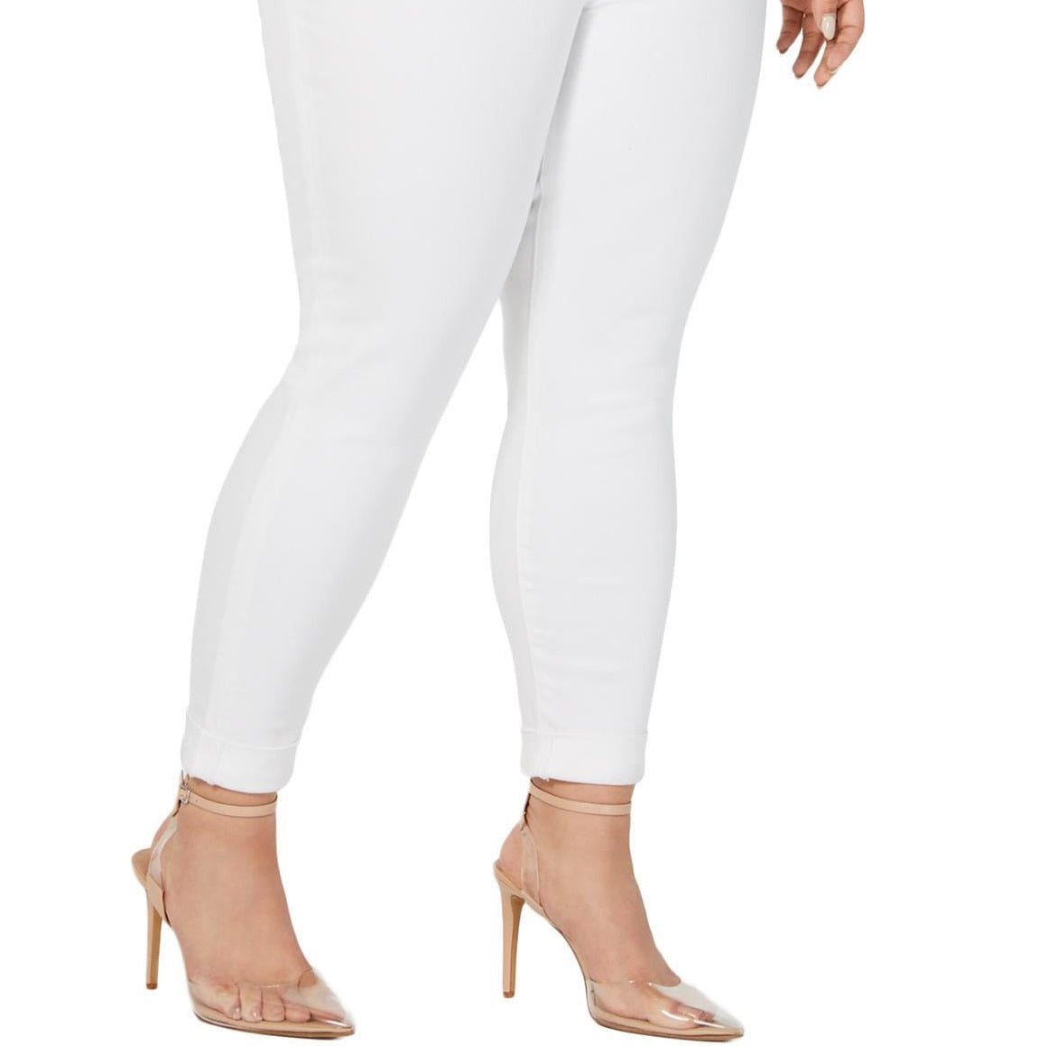 Calça Jeans Feminina Rosa Celebrity Branca Tamanho 14