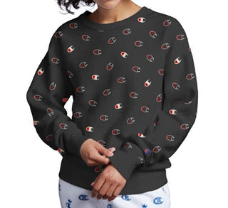 Moletom feminino Champion Fitness Activewear preto tamanho grande