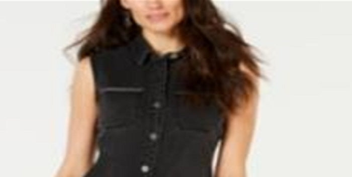 Vestido-camisa jeans feminino Style &amp; Co, cinza, tamanho 14