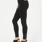 Leggings femininas com detalhes em renda, estilo &amp; co, pretas, tamanho extra grande