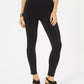 Leggings femininas com detalhes em renda, estilo &amp; co, pretas, tamanho extra grande