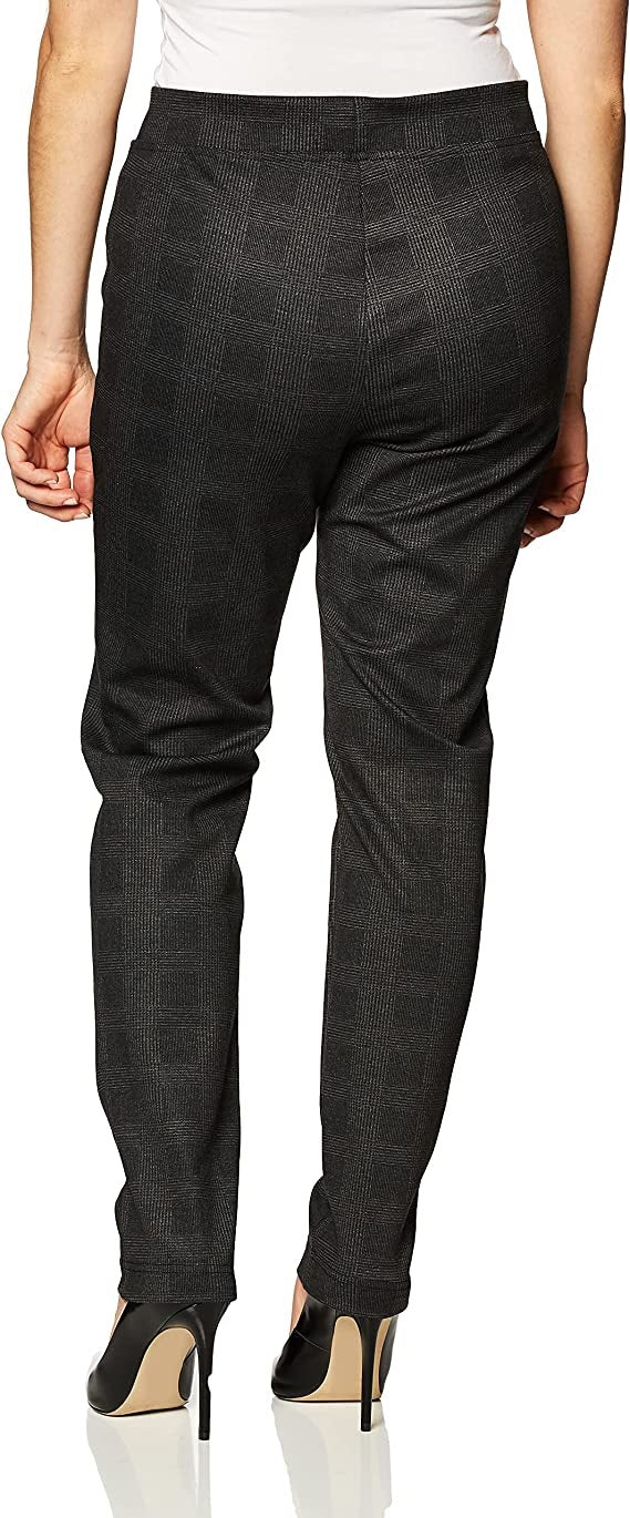 Calça feminina xadrez Calvin Klein preta tamanho 12