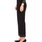 Calça feminina com tachas e bainha no tornozelo, preta, tamanho pequeno, da coleção JM