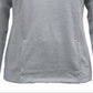 Karen Scott Top Feminino Meio Zíper Cinza Tamanho P