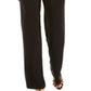 Macacão feminino NY Collection com amarração frontal metálica, preto, tamanho pequeno M