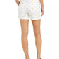 Shorts femininos com estampa de limão Style &amp; Co, branco, tamanho 4