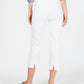 Calça Capri Chelsea Pull-On com Controle de Barriga Charter Club Feminina Branca Tamanho 4