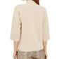 Alfani Suéter Feminino Petite Scattered Faux-Pearl Bege Tamanho PL