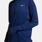 Suéter Nike Element Half Zip para Corrida Feminino Azul Tamanho Médio