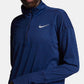 Suéter Nike Element Half Zip para Corrida Feminino Azul Tamanho Médio