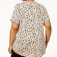 JM Collection Top estampado plus size feminino bege tamanho 0X
