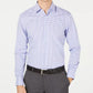 Camisa social masculina Hugo Boss Slim-Fit roxa/azul xadrez, tamanho 14 x 32-33