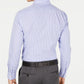 Camisa social masculina Hugo Boss Slim-Fit roxa/azul xadrez, tamanho 14 x 32-33