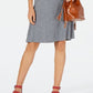 Vestido curto casual mesclado feminino Style &amp; Co, cinza, tamanho extragrande