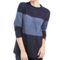 Karen Scott Suéter Feminino Grace Colorblocked Azul Tamanho Grande