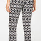 Calça skinny cropped feminina INC International Concepts, preta, tamanho 6, pequena