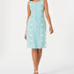 Vestido estampado feminino Charter Club Petite azul tamanho Petit