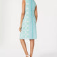 Vestido estampado feminino Charter Club Petite azul tamanho Petit
