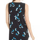 Top Alfani Feminino Petite com Acabamento em Ferragens, Azul Marinho, Tamanho Petit
