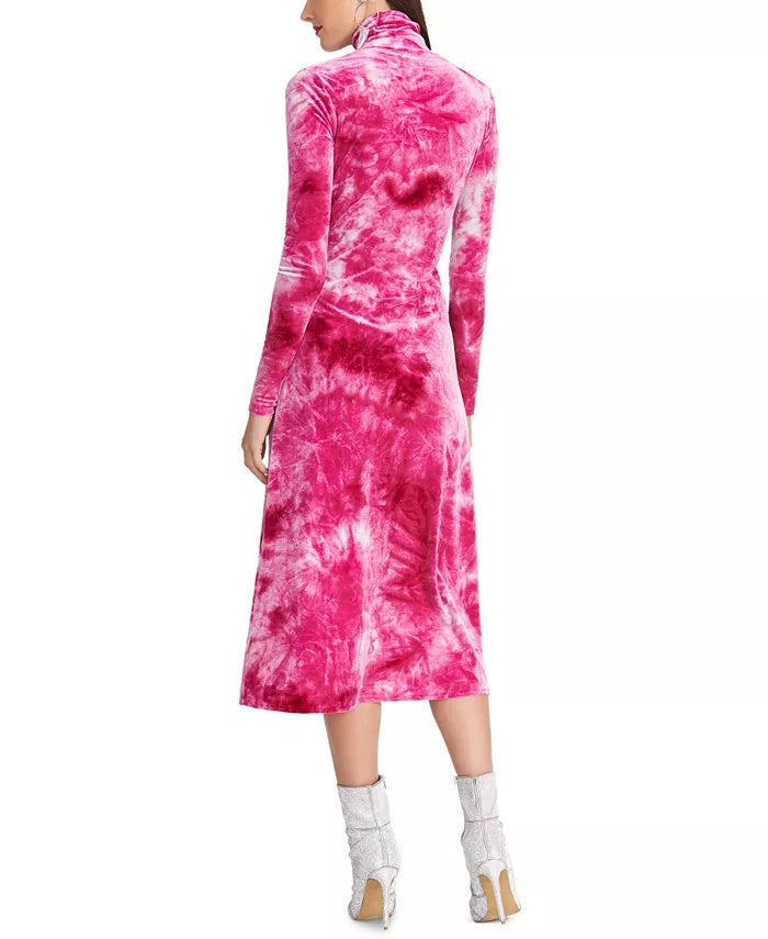Vestido Amanda Tie-Dyed de Gola Alta Feminino RACHEL Roy Roxo Tamanho Médio