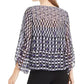 Blusa feminina Alfani Petite com estampa de anjo e manga comprida, roxa, tamanho P