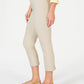 Calça Capri Chelsea Pull-On com Controle de Barriga Charter Club Feminina Bege Tamanho 8