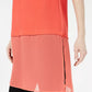 Túnica Alfani Feminina Petite Layered-Look Média Vermelha Tamanho Petite Pequeno-Médio
