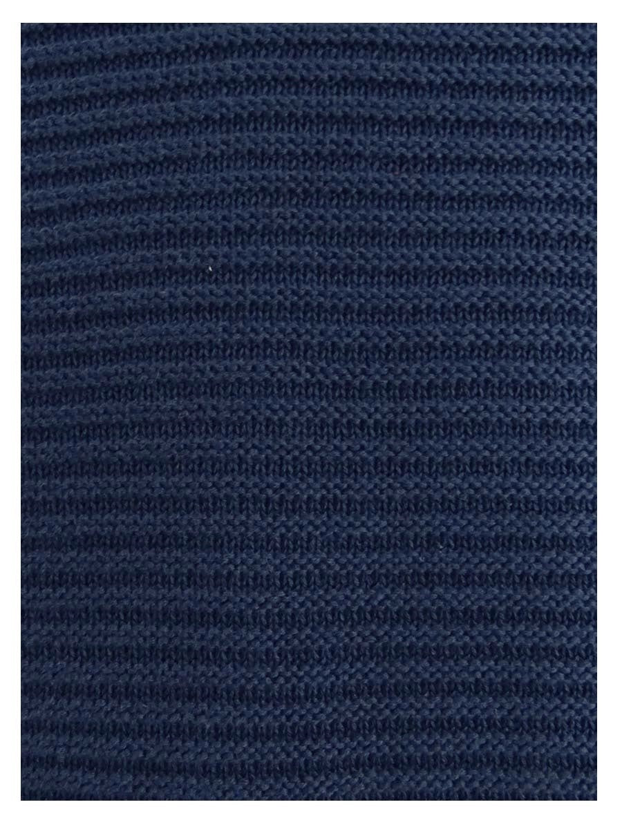 Camiseta feminina texturizada, lisa, manga comprida, gola V, azul marinho, tamanho pequeno