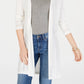 Cardigan feminino Charter Club Petite Pointelle Duster, branco, tamanho pequeno