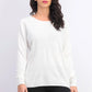 Karen Scott Suéter Feminino Petite Ottoman com Ponto Branco Tamanho Petite X-Large
