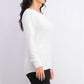 Karen Scott Suéter Feminino Petite Ottoman com Ponto Branco Tamanho Petite X-Large