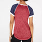 Camiseta Raglan com Cadarço Crave Fame Juniors Marrom Tamanho P