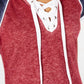 Camiseta Raglan com Cadarço Crave Fame Juniors Marrom Tamanho P