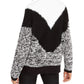 Suéter feminino texturizado de gola alta Bar III, branco, tamanho X-S