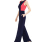 Macacão feminino Vince Camuto Colorblocked, tamanho médio, vermelho, 6