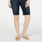Bermuda jeans feminina com bainha desfiada da INC International Concepts, azul, tamanho 2